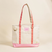 Canvas Tote Bag with Bag Charm